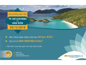 Vietnam Airlines KHAI TRƯƠNG ĐƯỜNG BAY MỚI QUẢNG NINH – TP.HỒ CHÍ MINH